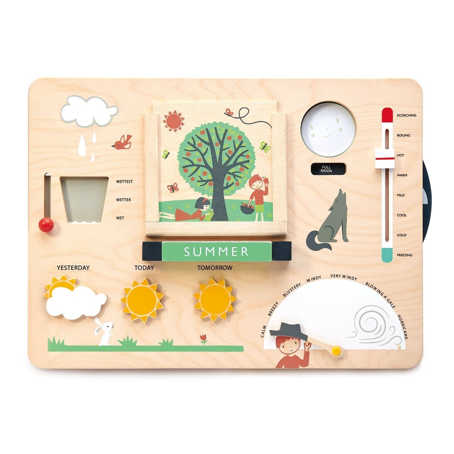 Weather Watch Busy Board - Wooden educational - ELLIE