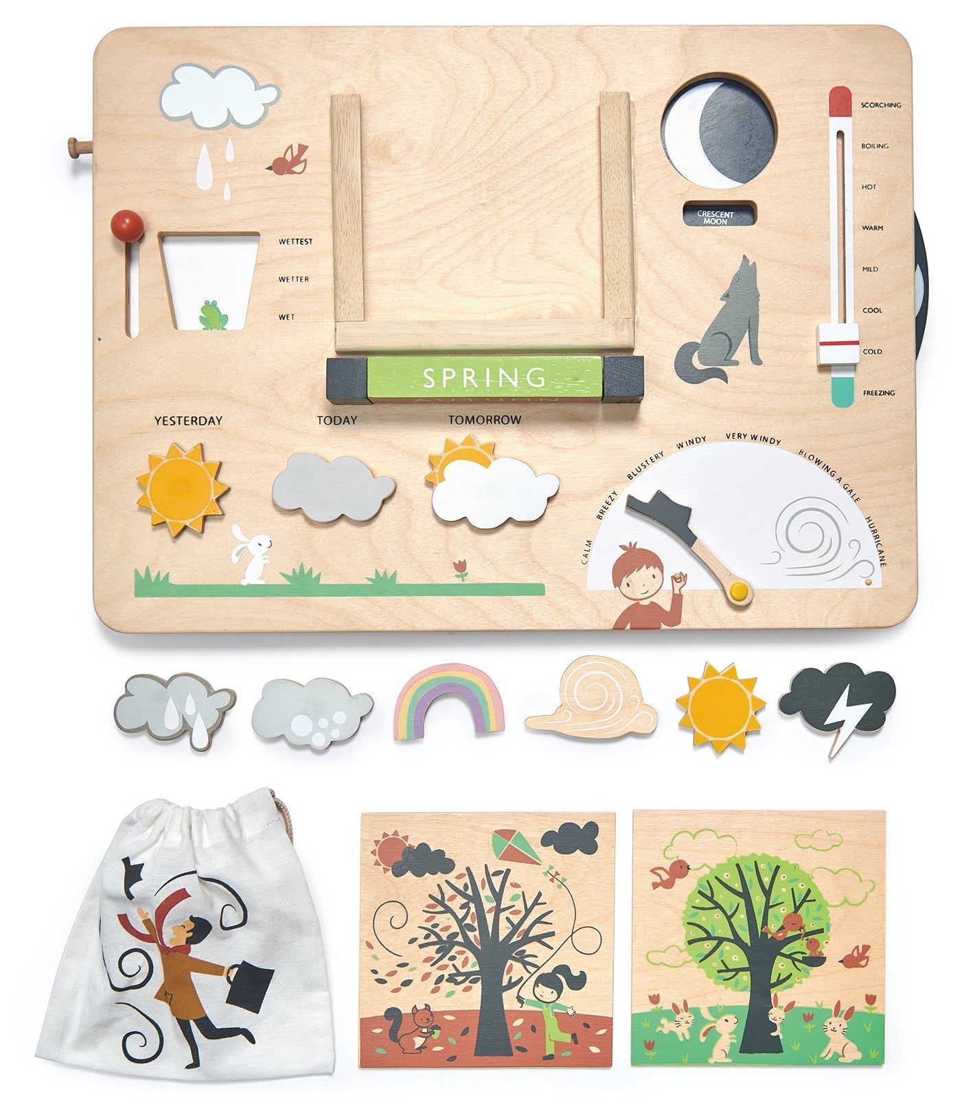 Weather Watch Busy Board - Wooden educational - ELLIE