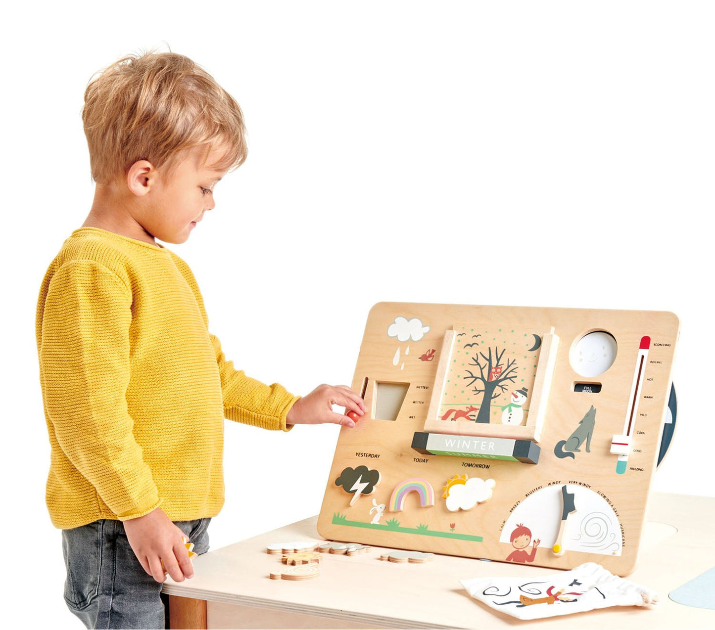 Weather Watch Busy Board - Wooden educational - ELLIE