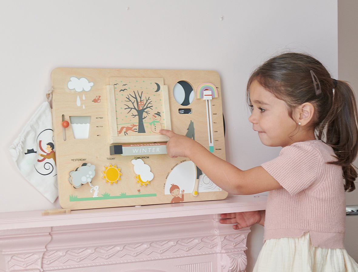 Weather Watch Busy Board - Wooden educational - ELLIE