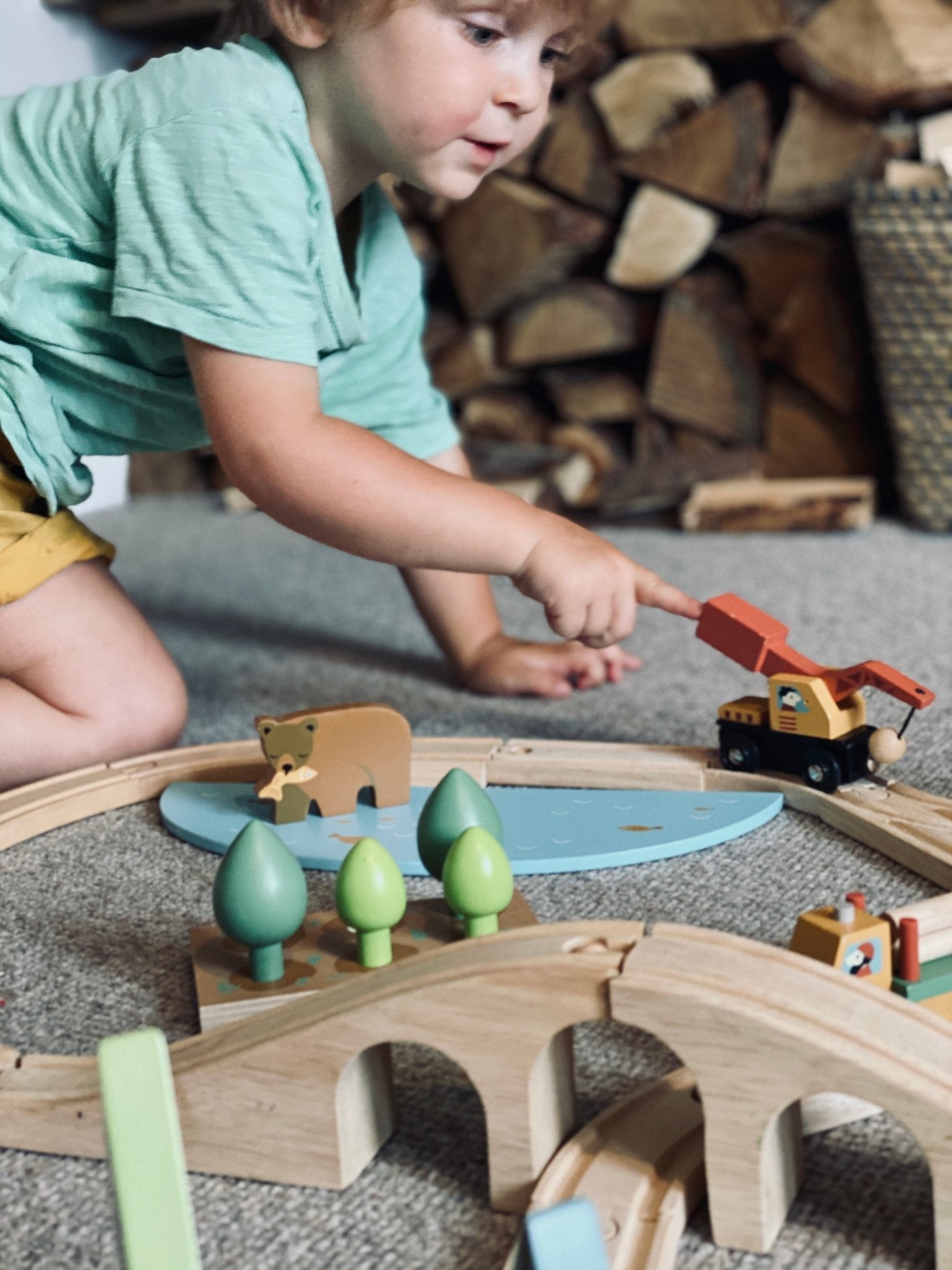 Wild Pines Train Set - Wooden train sets - ELLIE