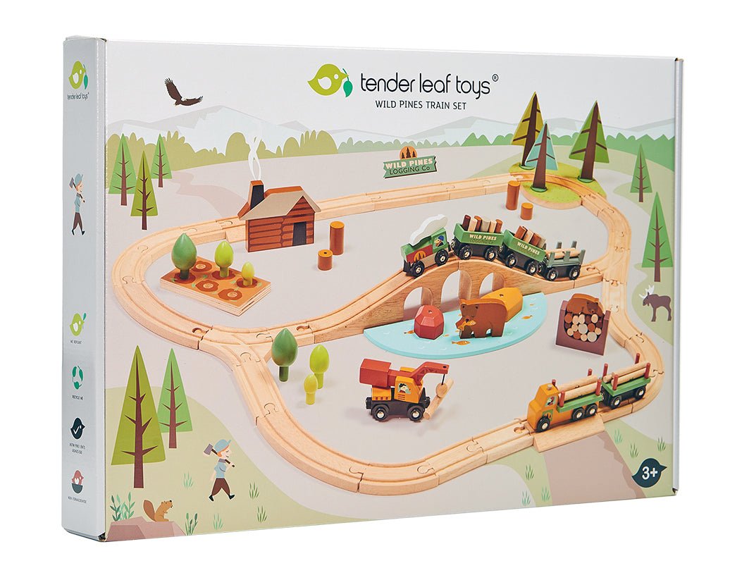 Wild Pines Train Set - Wooden train sets - ELLIE