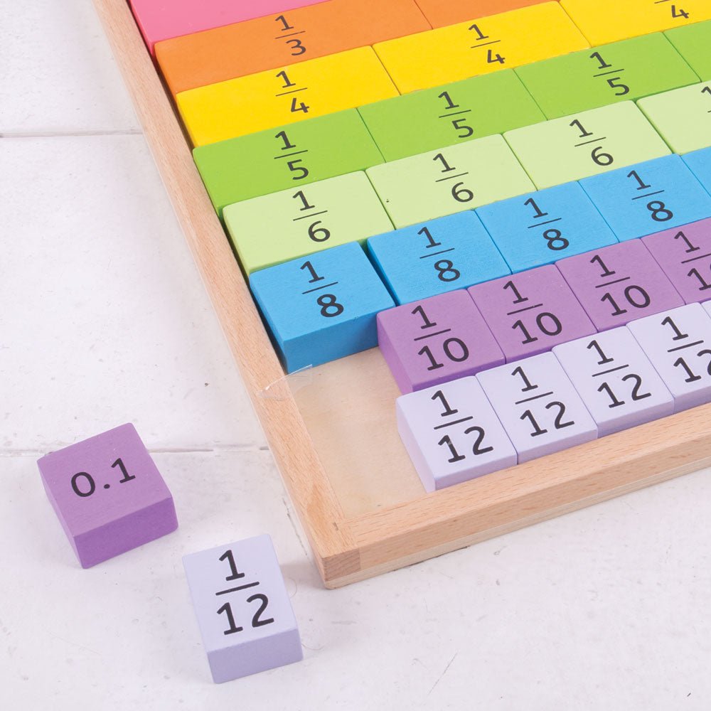 Wooden Fractions Tray - ELLIE