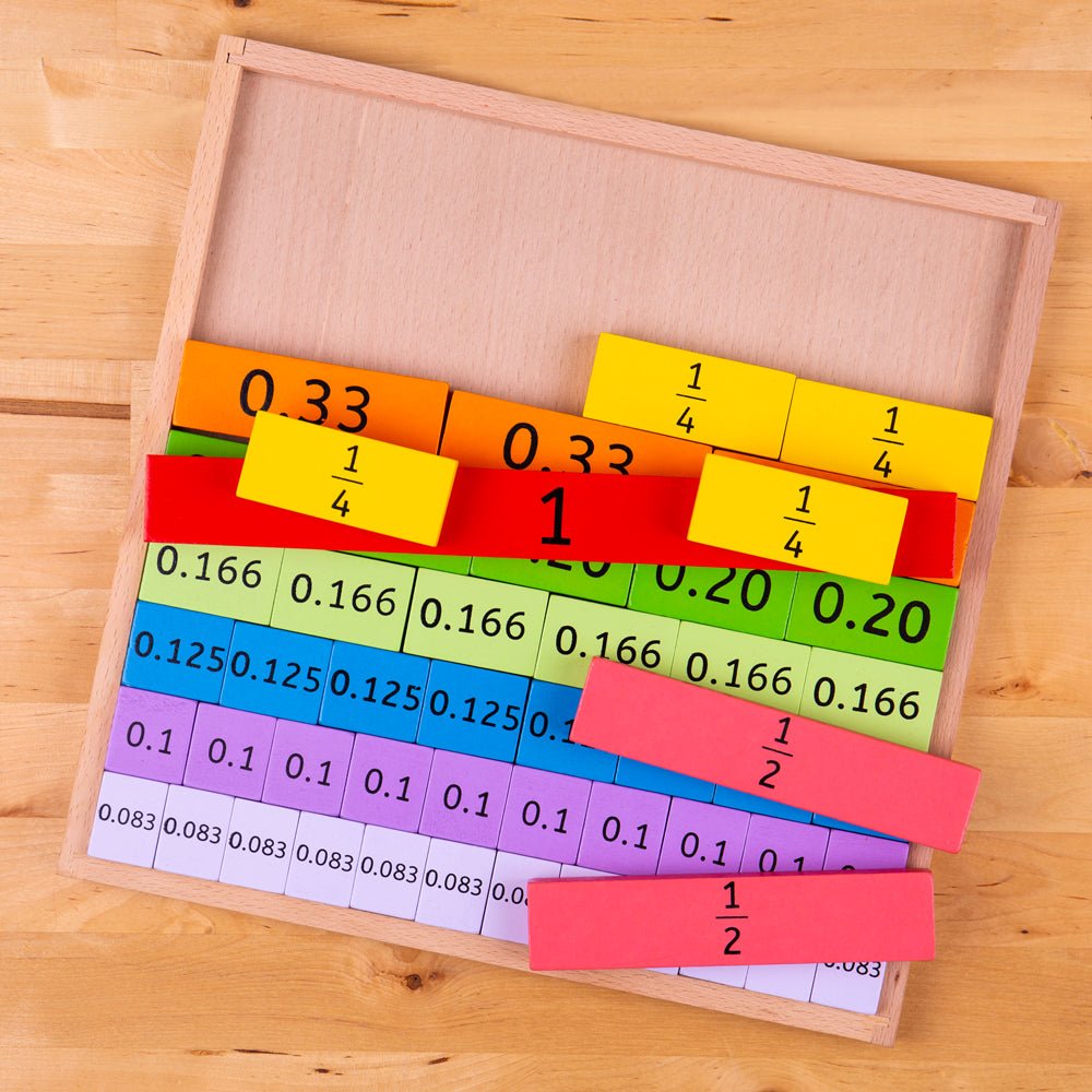 Wooden Fractions Tray - ELLIE