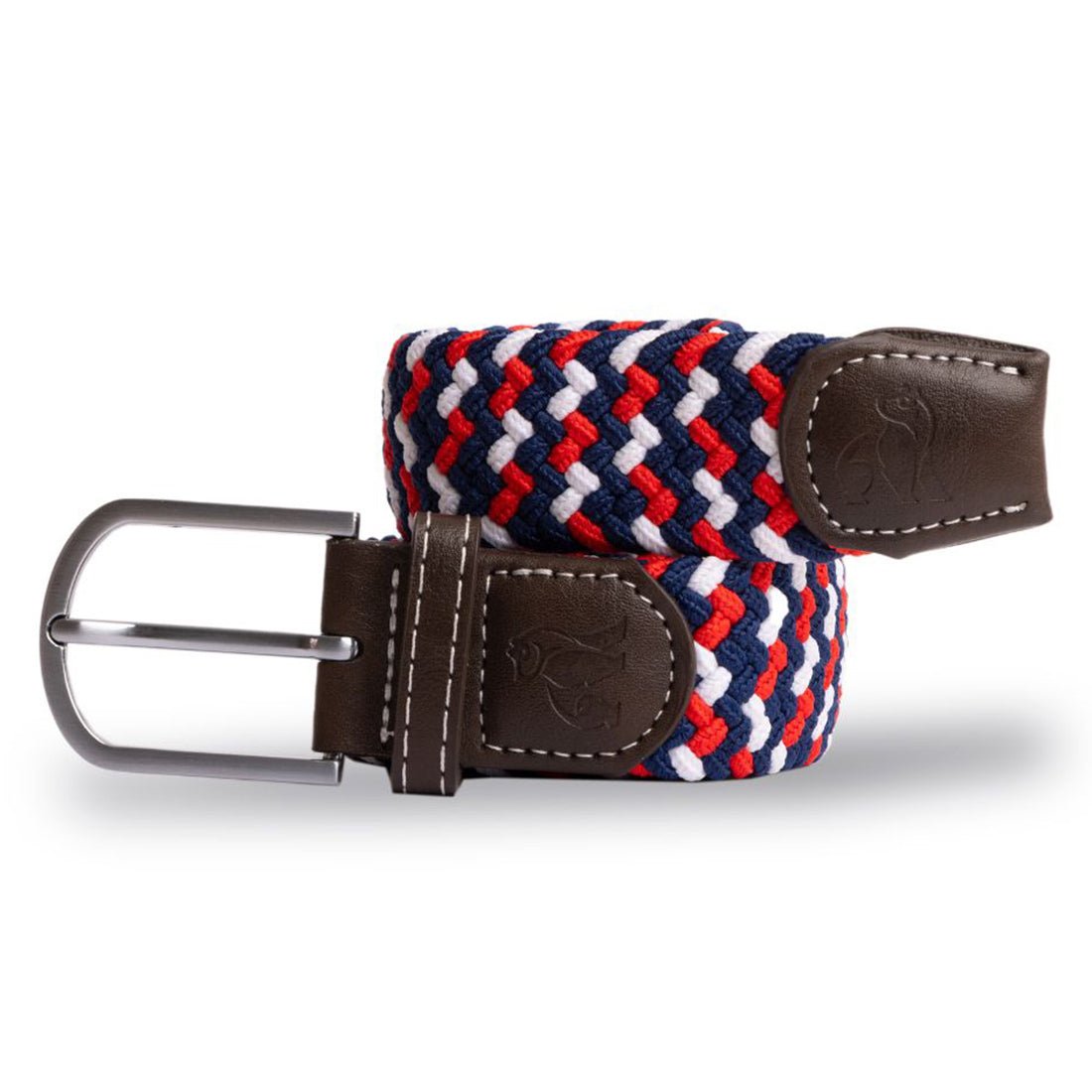 Woven Belt - Blue / Red / White Zigzag - Belt - ELLIE