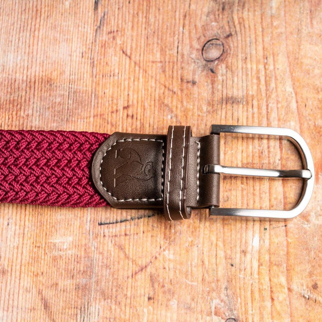 Woven Belt - Burgundy - Belt - ELLIE