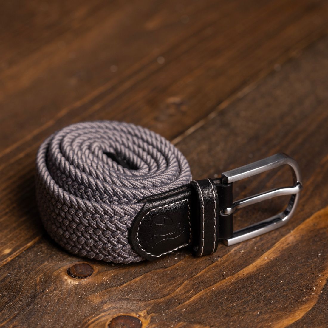 Woven Belt - Grey - Belt - ELLIE