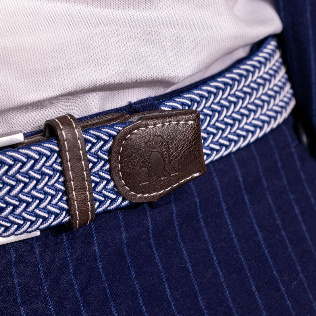 Woven Belt - Navy Fine Weave - Belt - ELLIE