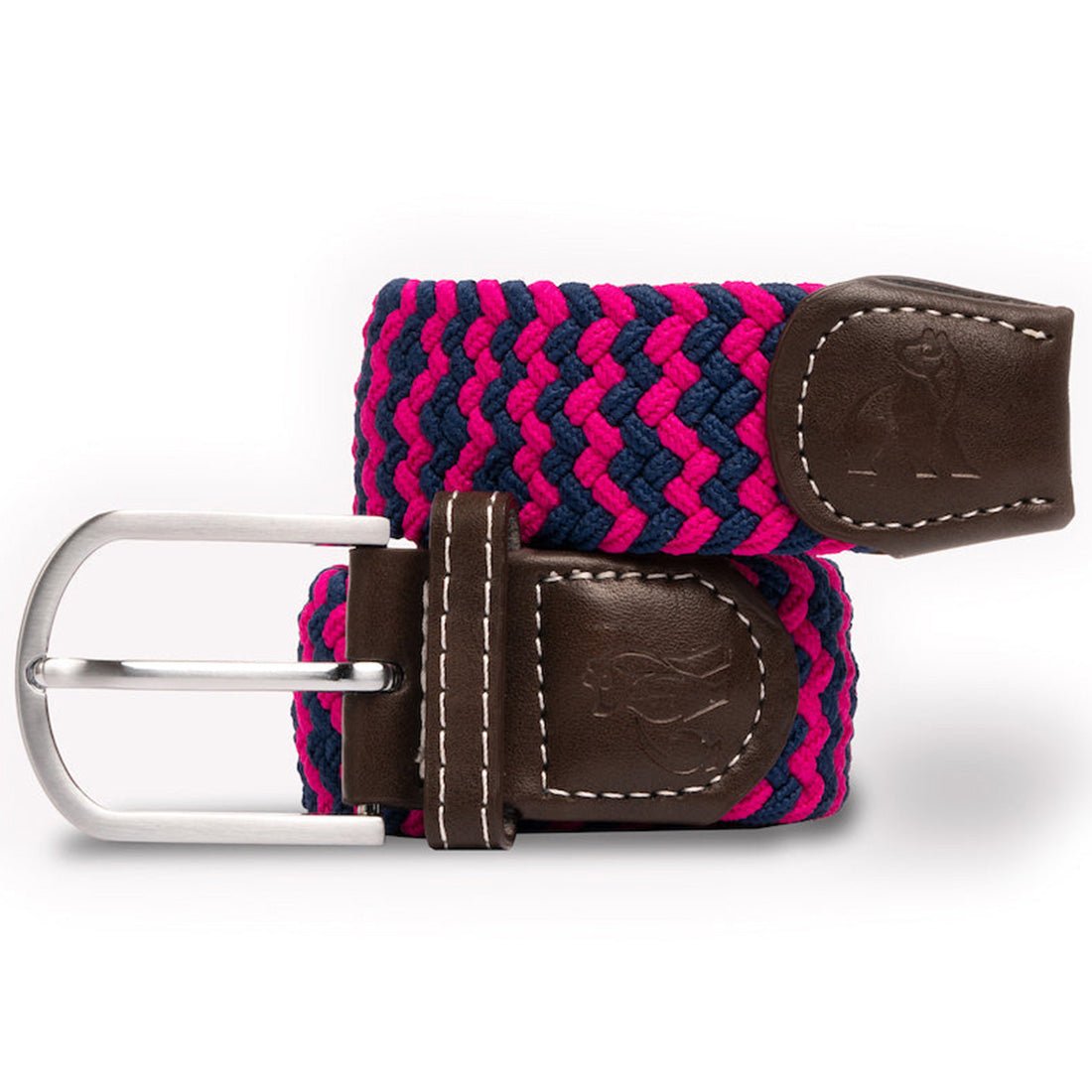 Woven Belt - Pink / Blue Zigzag - Belt - ELLIE