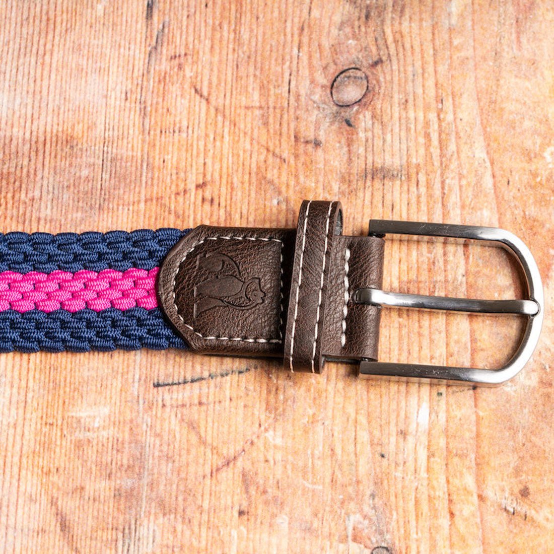 Woven Belt - Rich Pink Stripe - Belt - ELLIE