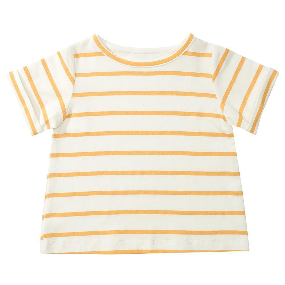 Yellow Stripe Summer T-Shirt - Tops & Tees - ELLIE