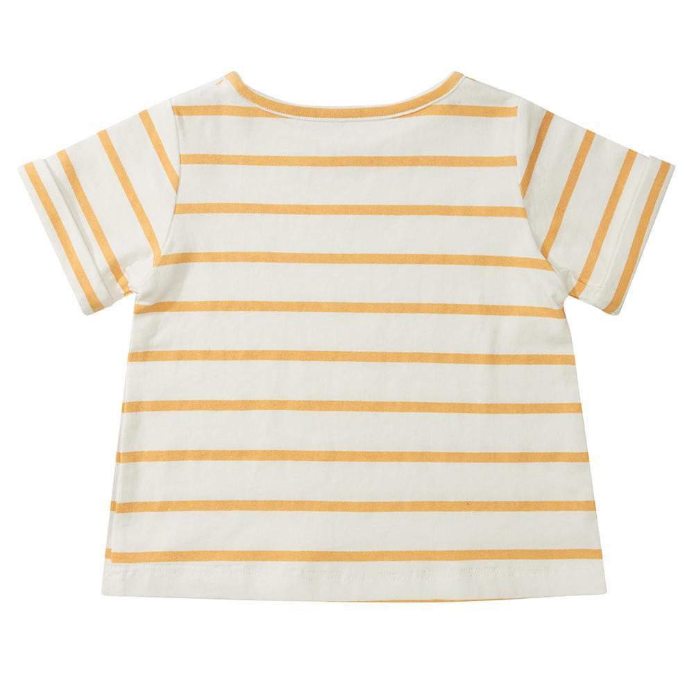 Yellow Stripe Summer T-Shirt - Tops & Tees - ELLIE